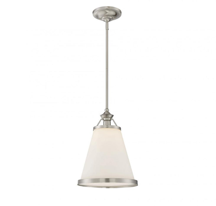 Ashmont 1-Light Pendant in Satin Nickel