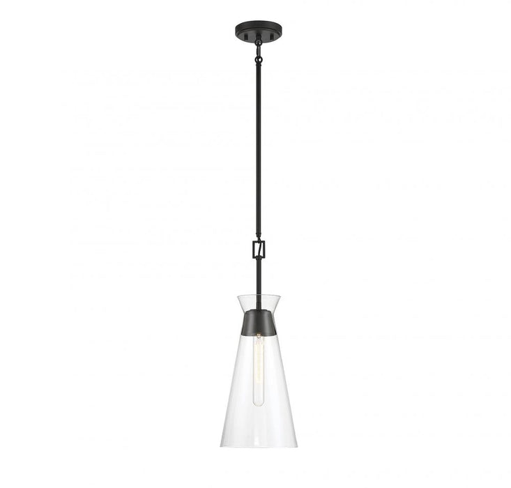 Lakewood 1-Light Pendant in Matte Black