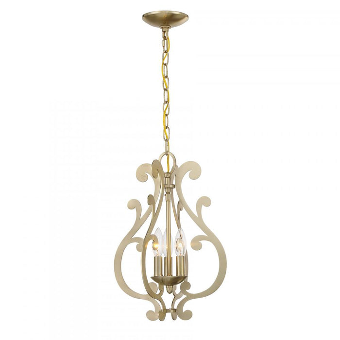 Lombard 3-Light Pendant in Noble Brass