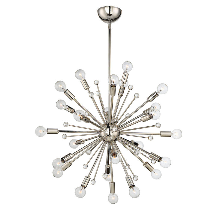 Galea 24-Light Chandelier in Polished Nickel