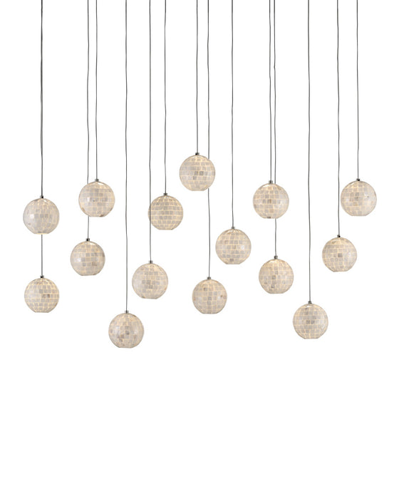 Finhorn 15-Light Linear Multi-Drop Pendant