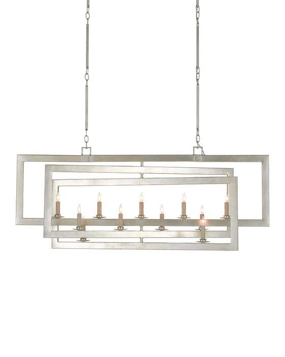 Middleton Rectangular Silver Chandelier