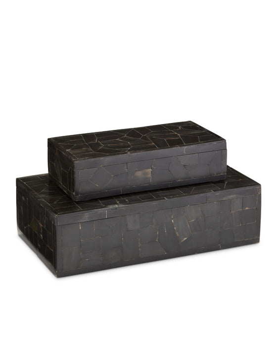 Black Bone Mosaic Box Set of 2