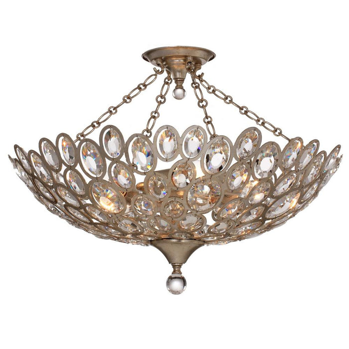 Sterling 5 Light Distressed Twilight Semi Flush Mount