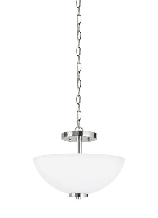 Oslo Two Light Semi-Flush Convertible Pendant