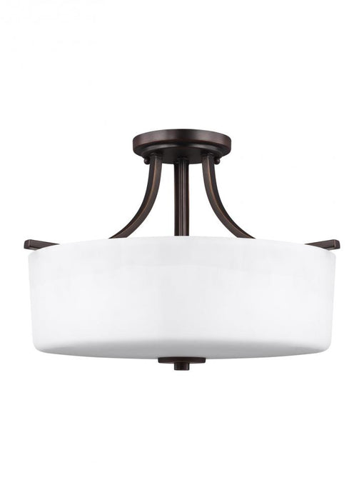 Canfield Three Light Semi-Flush Mount