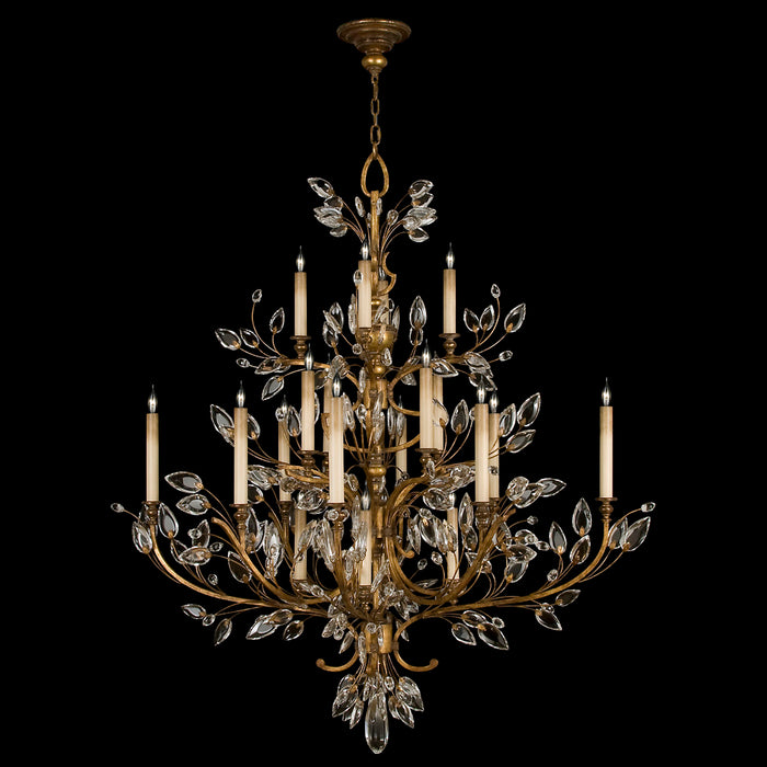 Crystal Laurel 57"W Round Chandelier