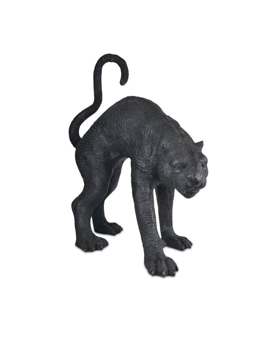 Standing Black Panther Bronze