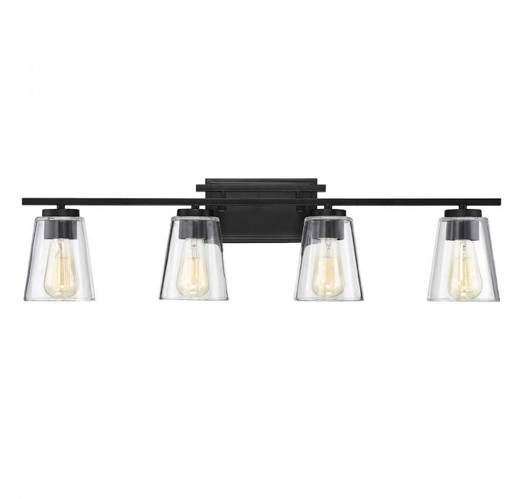 Calhoun 4-Light Bathroom Vanity Light in Black
