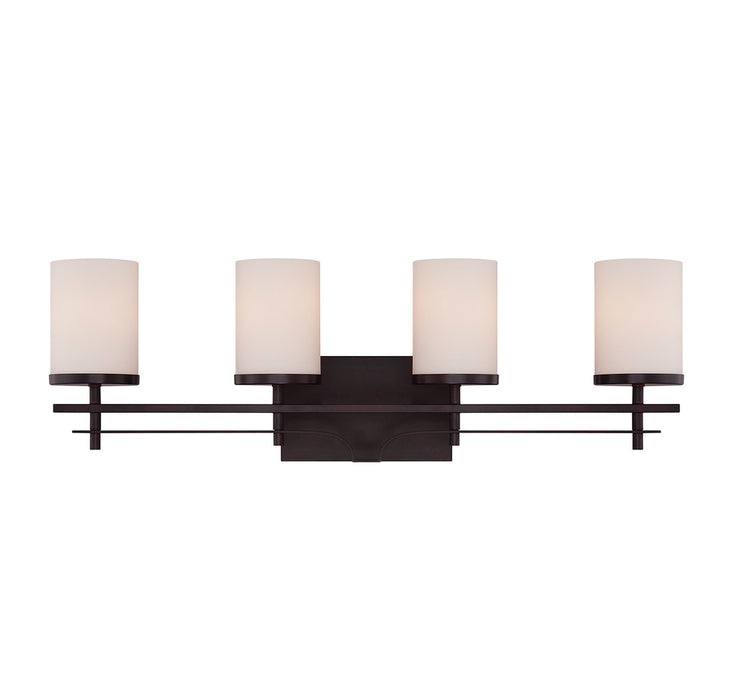 Colton 4-Light Bathroom Vanity Light in English Bronze