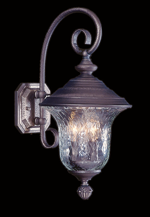 3-Light Siena Bronze Carcassonne Exterior Wall Mount