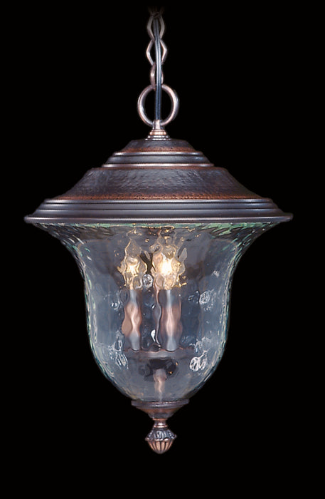 3-Light Iron Carcassonne Exterior Ceiling Mount
