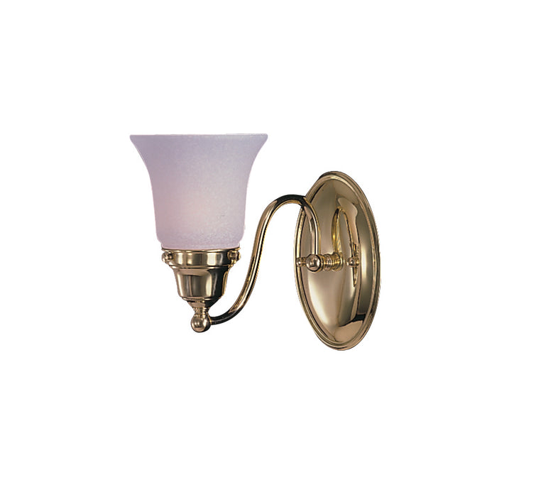 1-Light Polished Nickel Magnolia Sconce