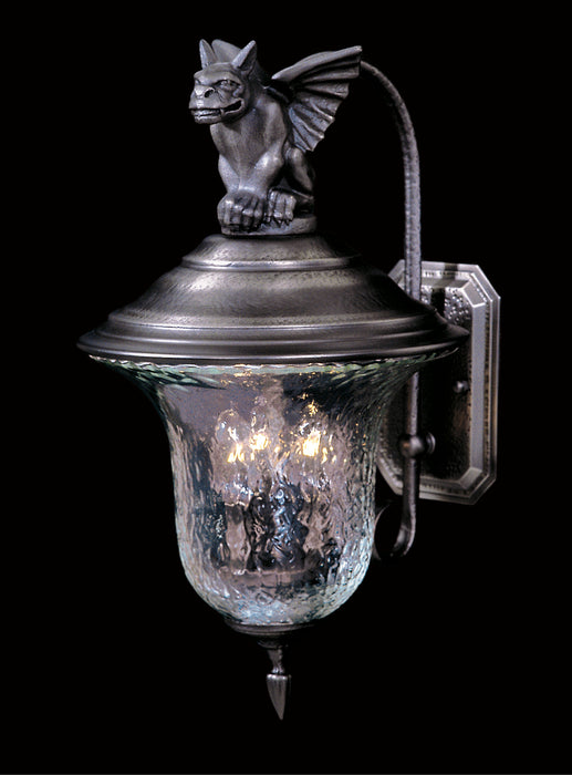 3-Light Siena Bronze Carcassonne Exterior Wall Mount
