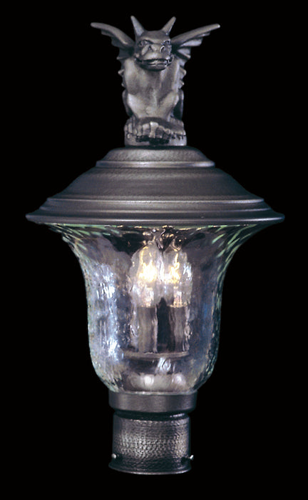 3-Light Siena Bronze Carcassonne Exterior Post Mount
