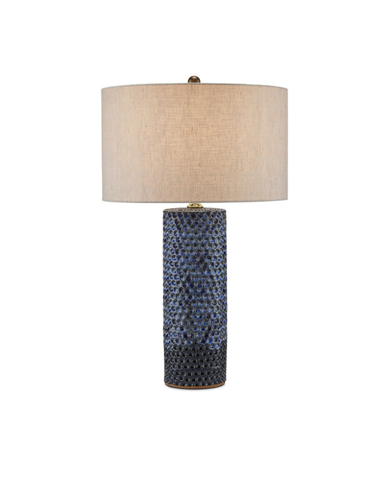 Polka Dot Blue Table Lamp