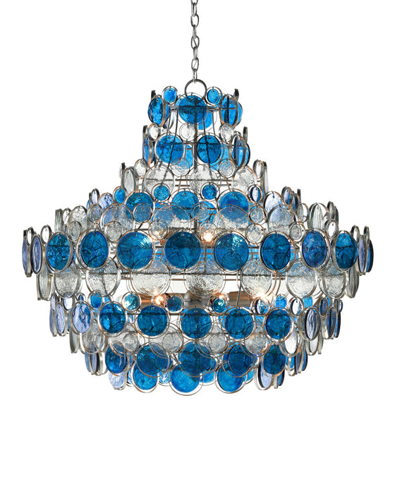 Galahad Large Blue Chandelier