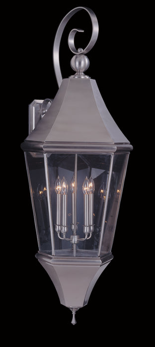 5-Light Brushed Nickel Normandy Exterior Wall Mount