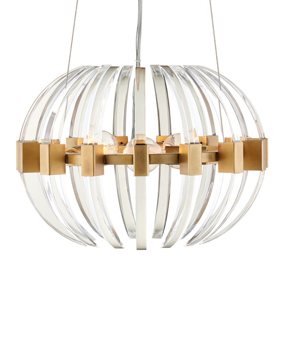 Coquette Small Brass Chandelier