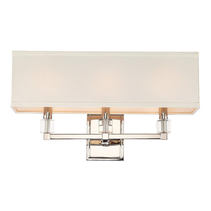 Dixon 3 Light Polished Nickel Sconce