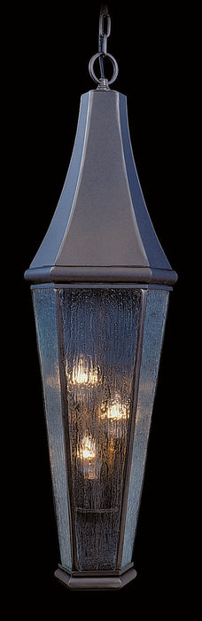 3-Light Siena Bronze Le Havre Exterior Ceiling Mount