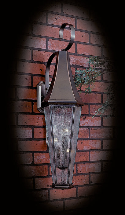 3-Light Iron Le Havre Exterior Wall Mount