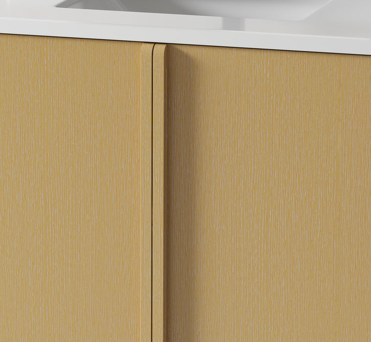 Lucas 36" Natural Oak Free Standing Bathroom Vanity