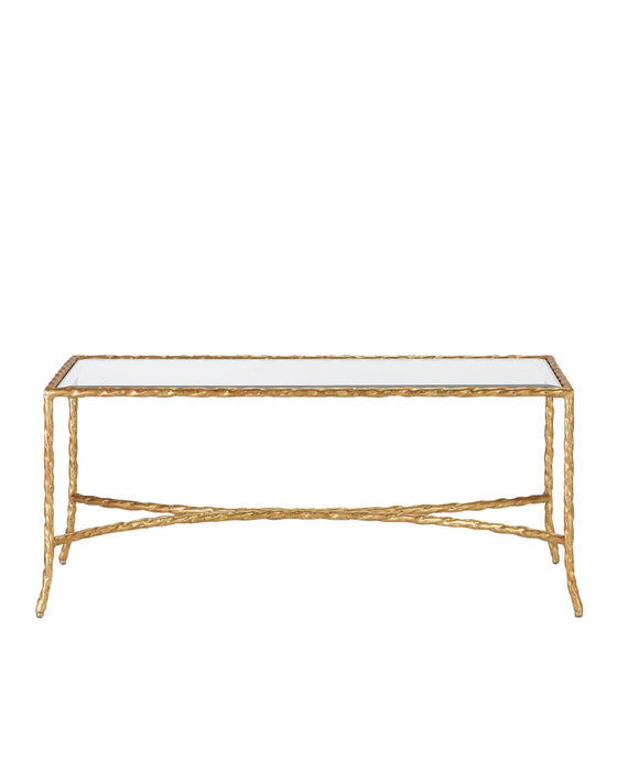 Gilt Twist Bronze Cocktail Table
