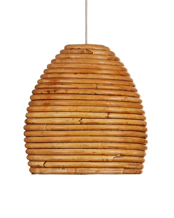 Beehive 1-Light Round Multi-Drop Pendant