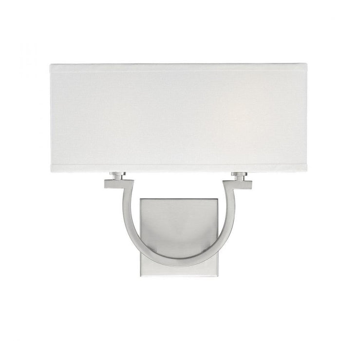 Rhodes 2-Light Wall Sconce in Satin Nickel