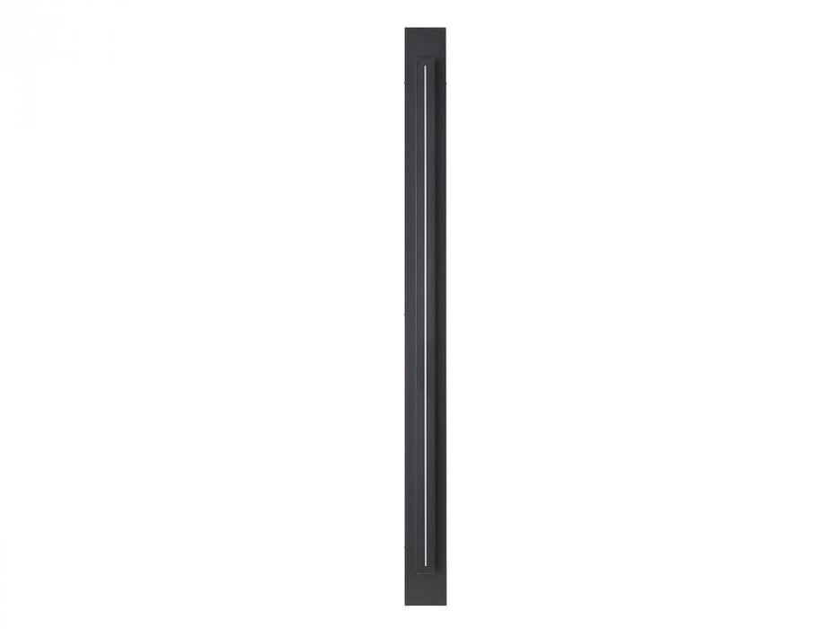 Avenue Outdoor 68" Rectangular Sconce in Black with a Raised LED Panel