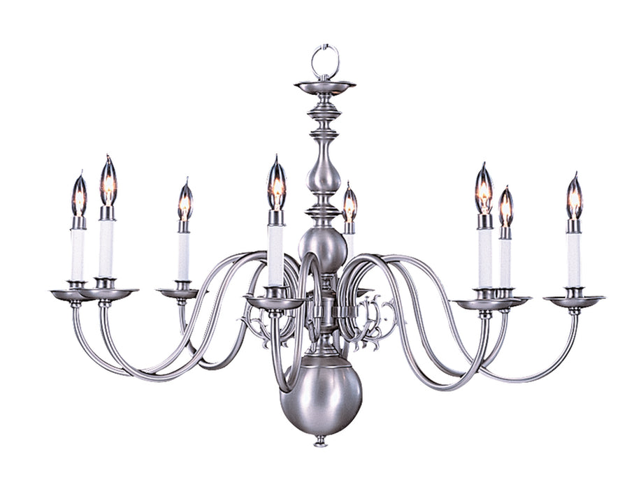 8-Light Mahogany Bronze Jamestown Dining Chandelier