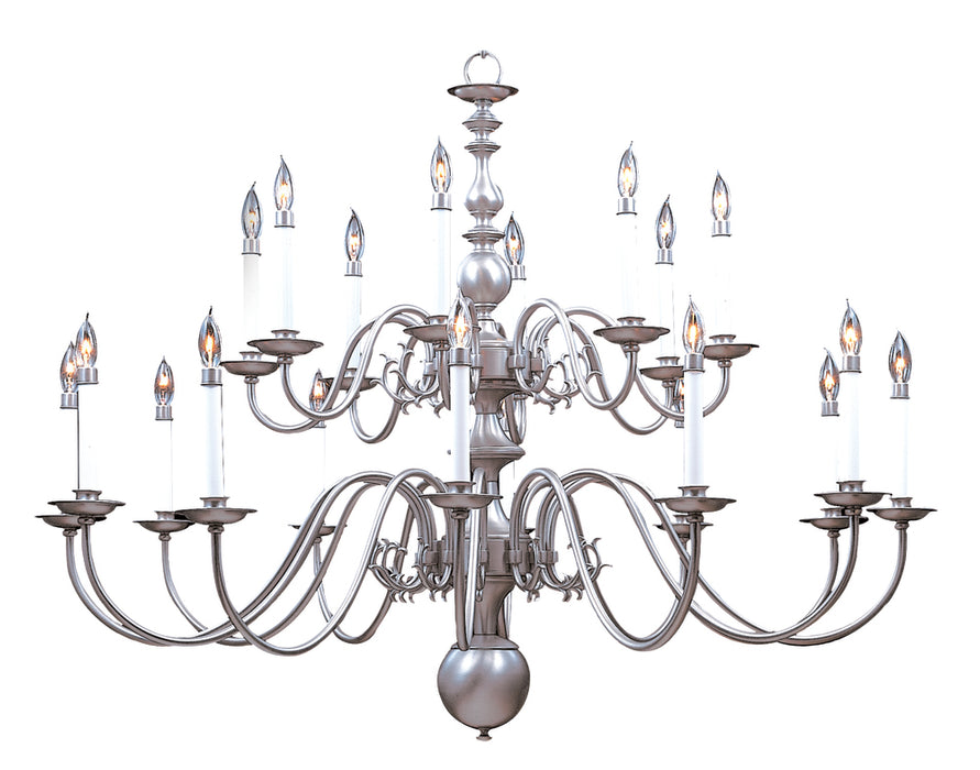 20-Light Polished Brass Jamestown Foyer Chandelier