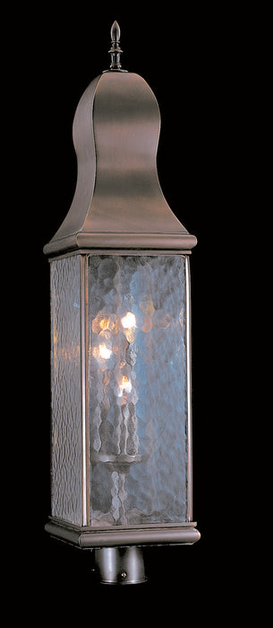 3-Light Harvest Bronze Marquis Exterior Post Mount