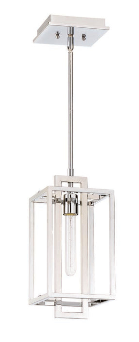 Cubic 1 Light Mini Pendant in Chrome