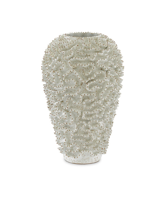 Swirl Large White Vase
