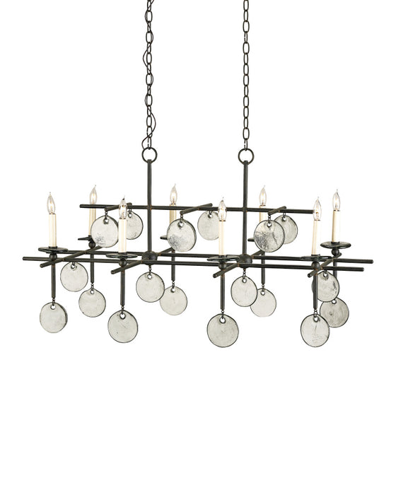 Sethos Black Rectangular Chandelier