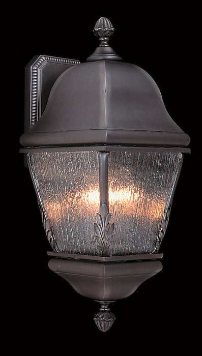 3-Light Raw Copper Coeur De Lion Exterior Wall Mount