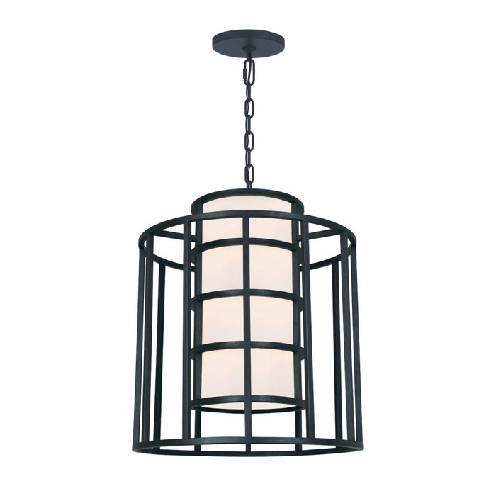 Brian Patrick Flynn Hulton 6 Light Matte Black Lantern Chandelier