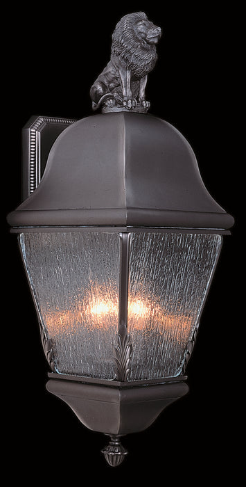 3-Light Siena Bronze Coeur De Lion Exterior Wall Mount