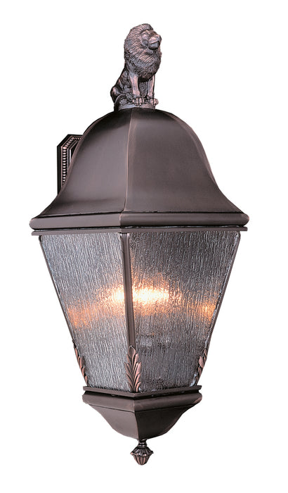 4-Light Raw Copper Coeur De Lion Exterior Wall Mount