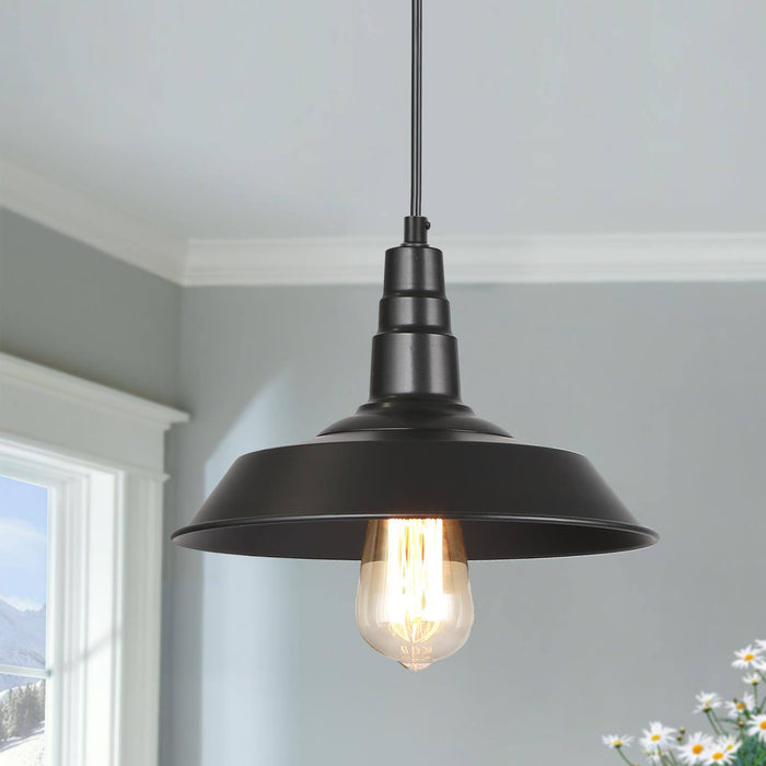 Rongeri 1-Light Black Pendant Light
