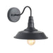 1-Light Black Wall Sconce - Belles Lighting