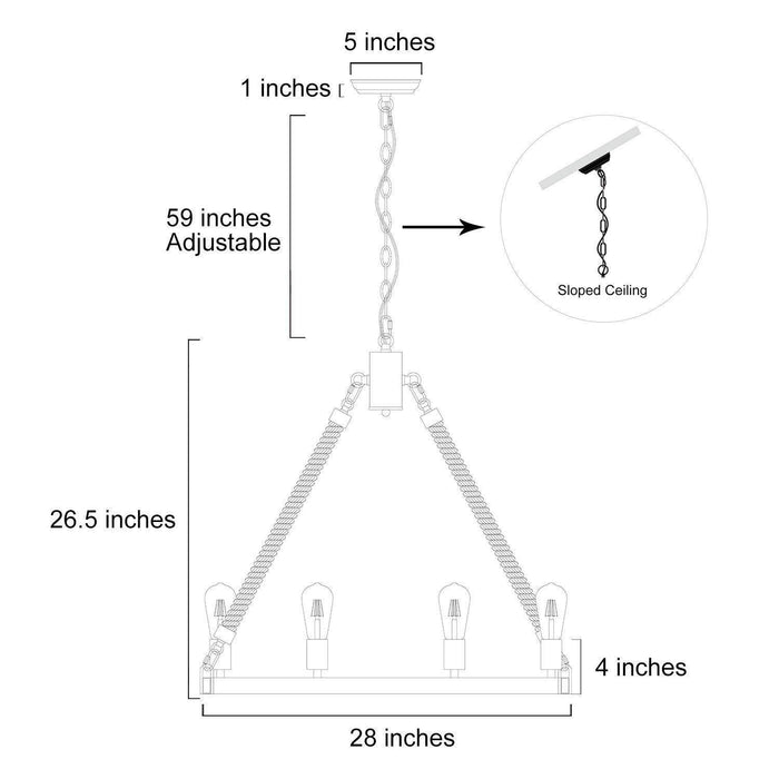 Stebrig 8-Light Wood Chandelier
