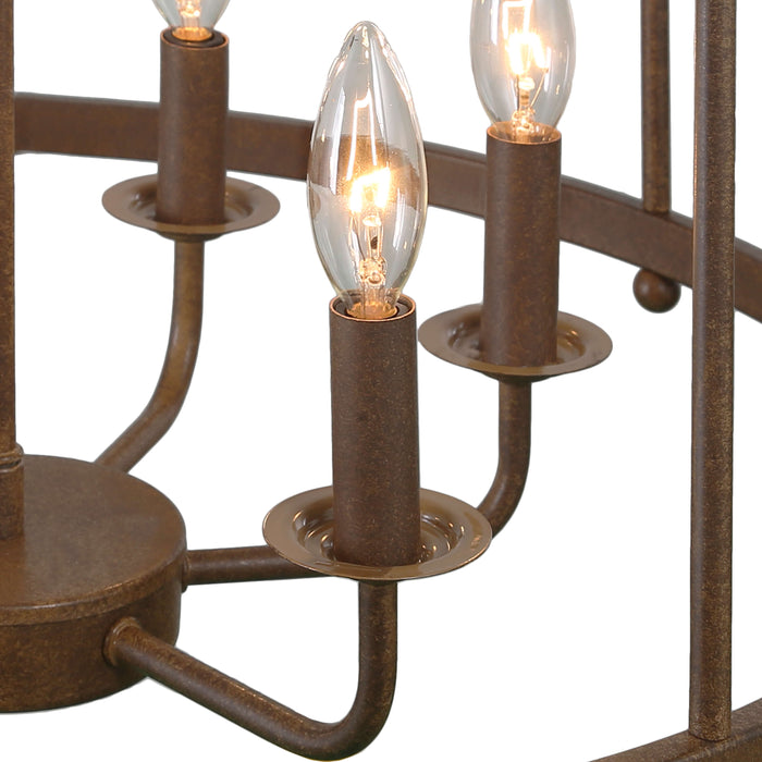 Melusio 6-Light Rust Chandeliers