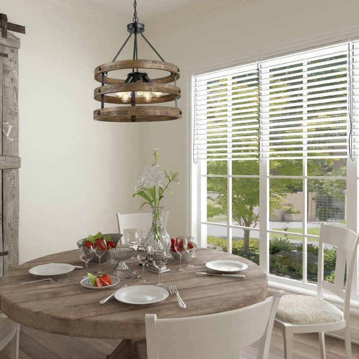 Xylora 5-Light Wood Chandelier