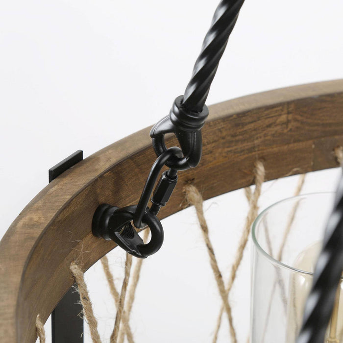 Calira 5-Light Wood Chandelier