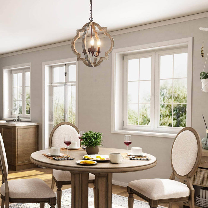 Adramis 3-Light Wood Chandelier