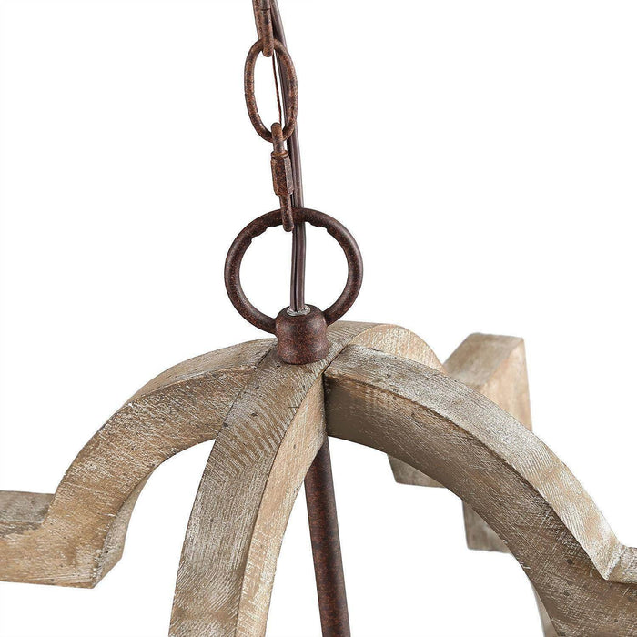 Adramis 3-Light Wood Chandelier