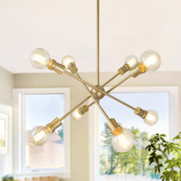 Jorina 8-Light Gold Chandelier